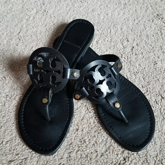 Tory Burch Shoes - Black Tory Burch Miller Sandals